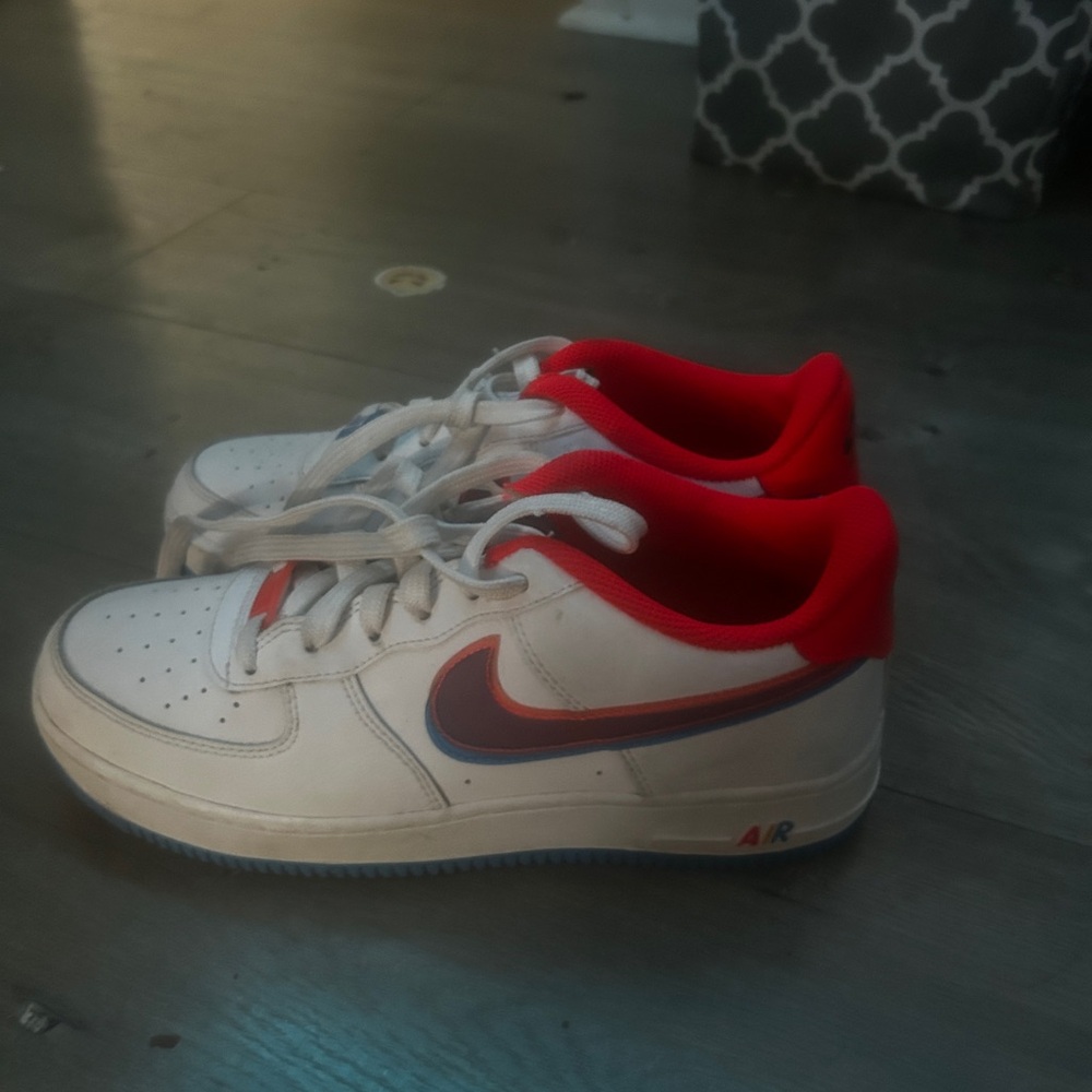 Red and blue air force 1s 7y